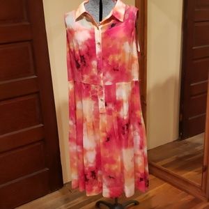 2 piece floral dress